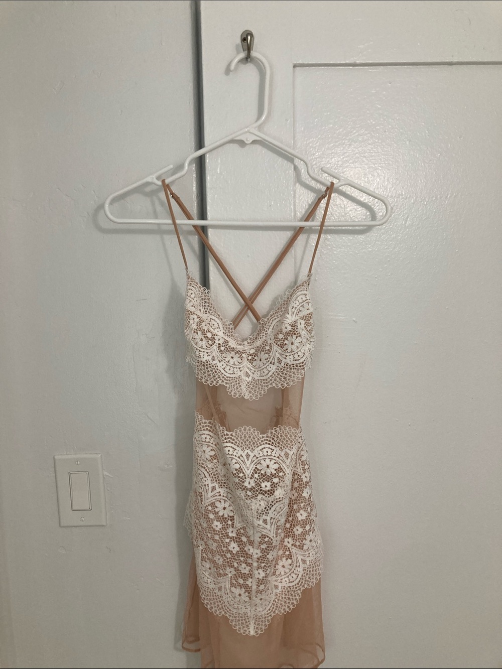 Victoria’s Secret Lace Semi-Sheer Slip Chemise